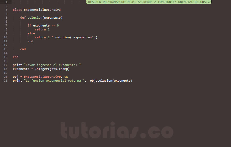 recursividad – ruby + POO (la exponencial recursiva)