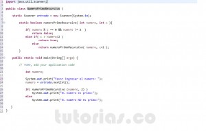 programacion en java: numero primo recursivo