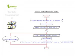 diagrama de lfujo: representacion de polinomio