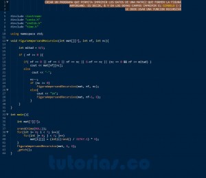 programacion en c++: figura ampersand recursivo