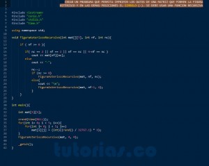 programacion en c++: figura asterisco recursivo