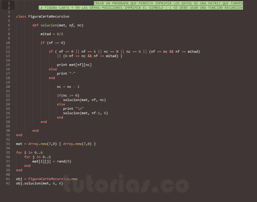 recursividad – ruby + POO (figura carta)
