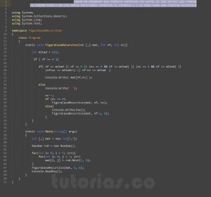 programacion en c#: figura casa recursivo