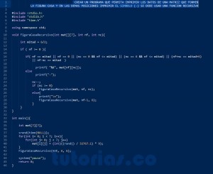 programacion en turbo C: figura casa recursivo