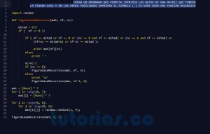 programacion en python: figura casa recursivo