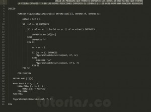 programacion en pseudocodigo: figura catapis recursivo