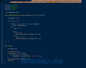 programacion en C++: figura catapis recursivo