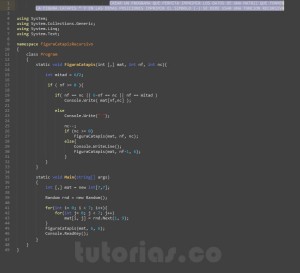 programacion en c#: figura catapis recursivo