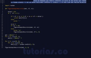 programacion en python: figura catapis recursivo