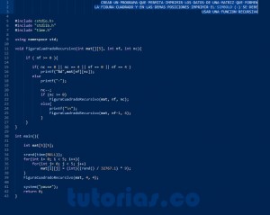 programacion en turbo C: figura cuadrado recursivo