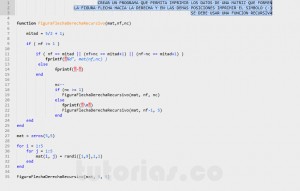 programacion en matlab: figura flecha hacia la derecha recursivo