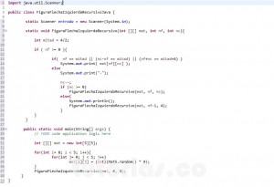 programacion en java: figura flecha izquierda recursivo