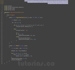 programacion en c#: figura infinito recursivo