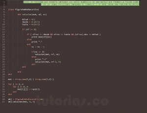 programacion en ruby: figura rombo recursivo