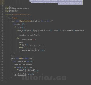 programacion en c#: figura simbolo paz recursivo