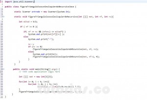 programacion en java: figura triangulo isosceles izquierdo recursivo