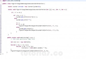 programacion en java: figura triangulo rectangulo secundario inferior recursivo