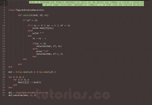 programacion en ruby: figura u invertida recursivo