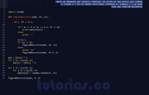 programacion en python: figura u recursivo