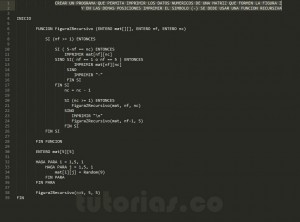 programacion en pseudocodigo: figura z recursivo