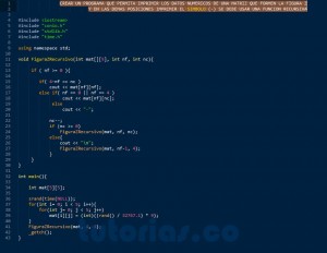 programacion en c++: figura z recursivo