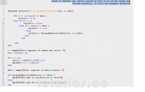 programacion en matLab: busqueda recursiva dato