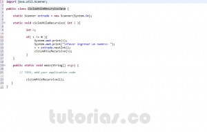 programacion en java: ciclo while recursivo
