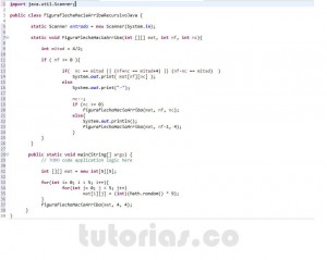 programacion en java: figura flecha superior recursivo