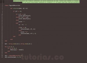 programacion en ruby: figura x recursivo