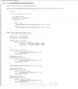 programacion en java: intercambio recursivo entre dos matrices