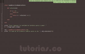 programacion en ruby: suma recursiva de numeros pares