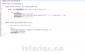 programacion en java: torres de hanoi
