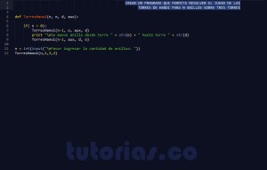 programacion en python: torres de hanoi