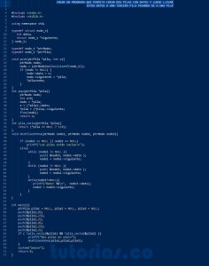programacion en turbo C: dos pilas en una