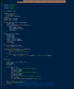 programacion en c++: analisis partida de ajedrez