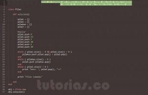 programacion en ruby: suma de pilas