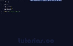 programacion en python: apilar datos