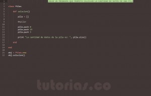 programacion en ruby: determinar la cantidad de datos que posee una pila