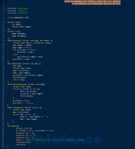 programacion en c++: operaciones basicas de cola