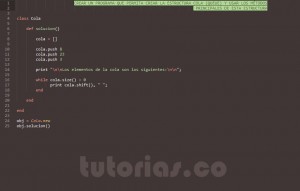 programacion en ruby: operaciones basicas de una cola