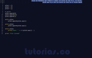 programacion en python: crear un programa que permita clonar copiar una pila