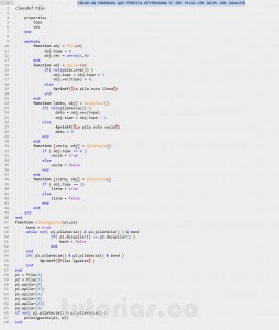 programacion en matlab: pilas iguales