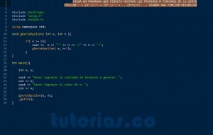 programacion en c++: serie matematica epsilon recursivo