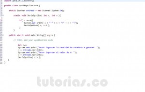 programacion en java: serie matematica epsilon recursivo