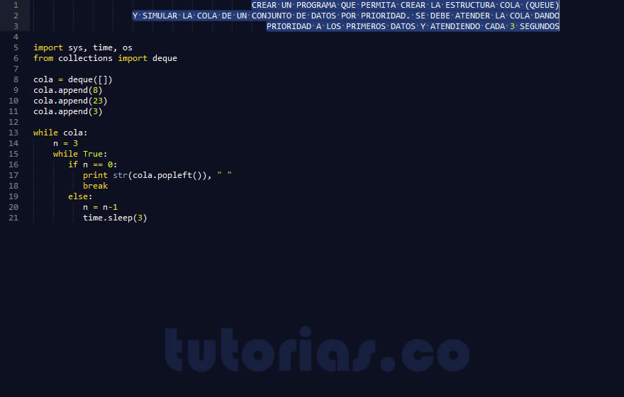 Colas En Python AplicacionAtencionColaPorTiempoPython | Tutorias.co