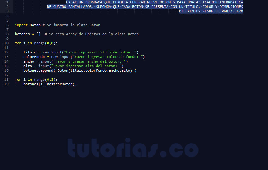 POO + python (aplicacion clase Boton)