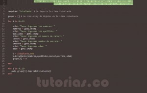 programacion en ruby: aplicacion clase Estudiante