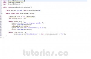 programacion en java: aplicacion atencion a clientes