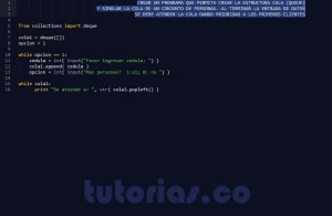 programacion en python: aplicacion atencion a clientes