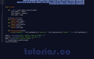 programacion en python: clase Animal